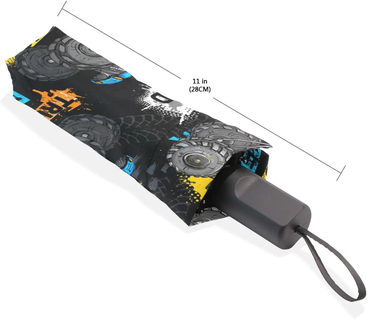 Poeticcity Rain Travel Umbrella, Hand Open Close Windproof Waterproof Folding Umbrella, Compact Canopy Strong Ray Parasol Umbrella