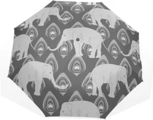 Poeticcity Travel Umbrella, Hand Open Close Windproof Waterproof Folding Umbrella, Black Tape Compact Canopy Strong Anti UV Ray Parasol