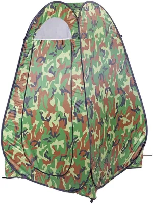 Pop-Up Camping Shower Tent, Dressing Fitting Room Privacy Shelter Tents for Outdoor Camping Toilet and Indoor Photo Shoot with Carrying Bag Waterproof Portable