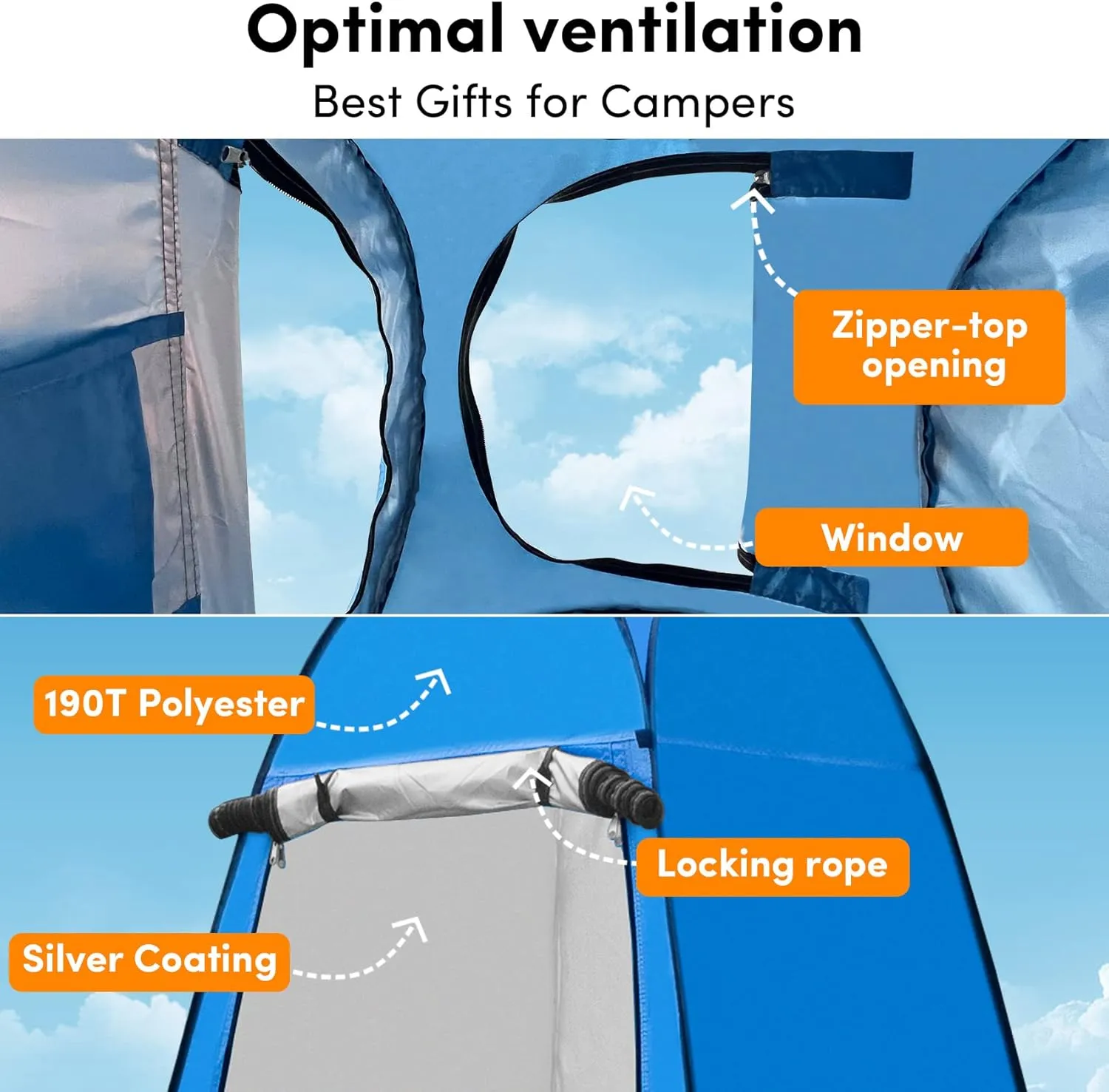 Pop Up Privacy Tent Shower Tent Changing Tent Portable Outdoor Camping Bathroom Toilet Tent Changing Dressing Room Privacy Shelters Room for Hiking and Beach Sun Shelter Picnic Fishing- Waterproof