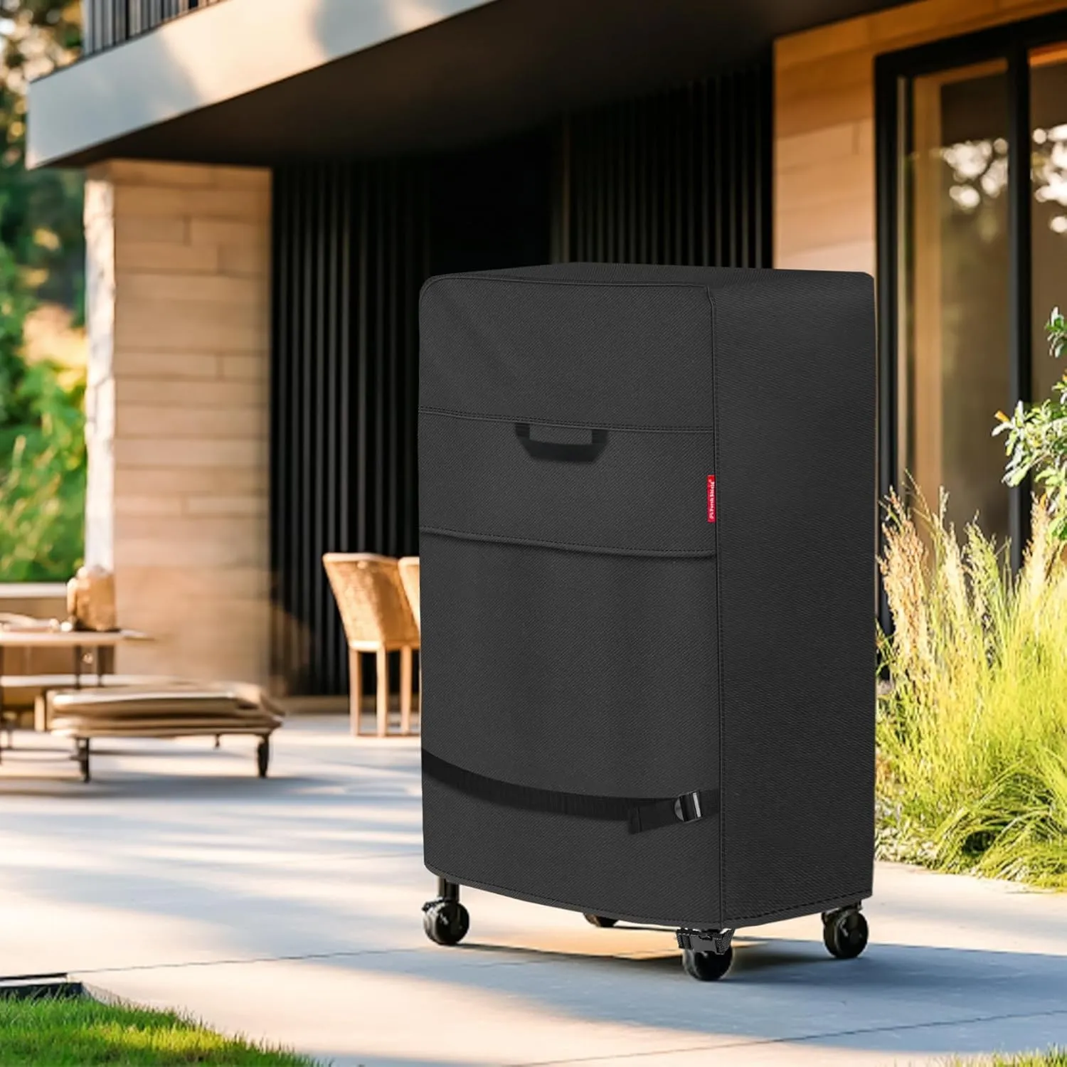 Porch Shield 40 Inch Electric Smoker Cover for Masterbuilt Smoker, Waterproof Heavy Duty Outdoor Smoker Grill Covers 24W x 18D x 40H inch, Black