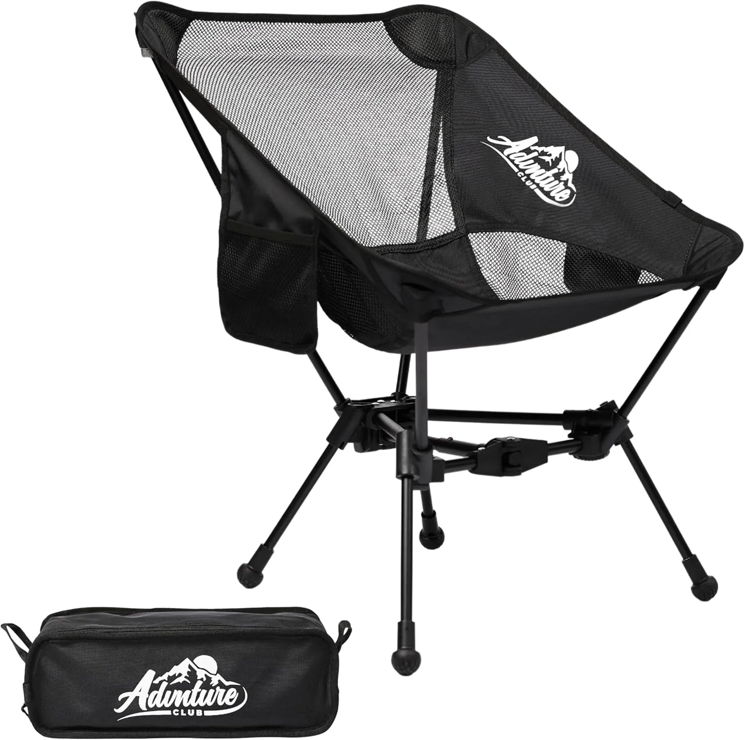 Portable Camping Chair - Lightweight, Compact, Foldable & Sturdy | Backpacking Chair for Camping, Hiking, Beach, Tailgates and More | 330 Lbs Capacity