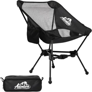 Portable Camping Chair - Lightweight, Compact, Foldable & Sturdy | Backpacking Chair for Camping, Hiking, Beach, Tailgates and More | 330 Lbs Capacity