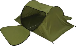 Portable Camping Tent with Double Door Design, Folding Mosquito Net Shelter with Storage Bag, Army Green