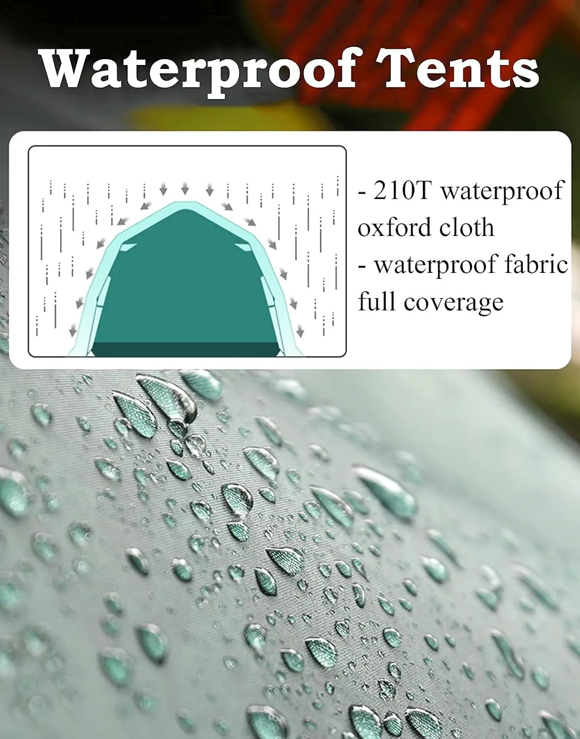 Portable Campitents Shelter Portable with Carry Bag Waterproof Hold 3-4 Persons Instant Setup Pop up Tent with Top Rainfly Protection for Campihikimountaineering (Green a)