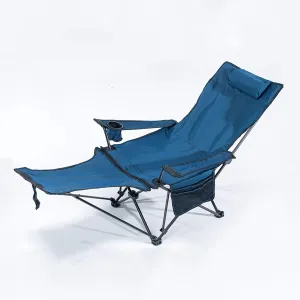 Portable Chair with Footrest Materials,Reclining and Sitting,Camping Chairs,Suitable for Beachespicnicsetc,Bearing 220 Pounds