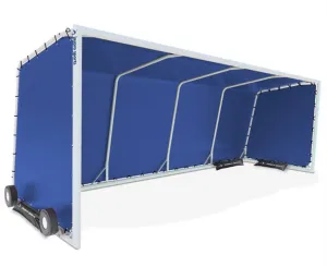 Portable Club Team Shelter – 10-Seat Aluminum Sports Canopy