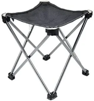 Portable Folding Chair Aluminum Alloy Ultralight Fishing Chair Foldable Portable Durable Camping Chair for Hiking Travel Outdoor Tools Adjustable Folding Chair(Silver)
