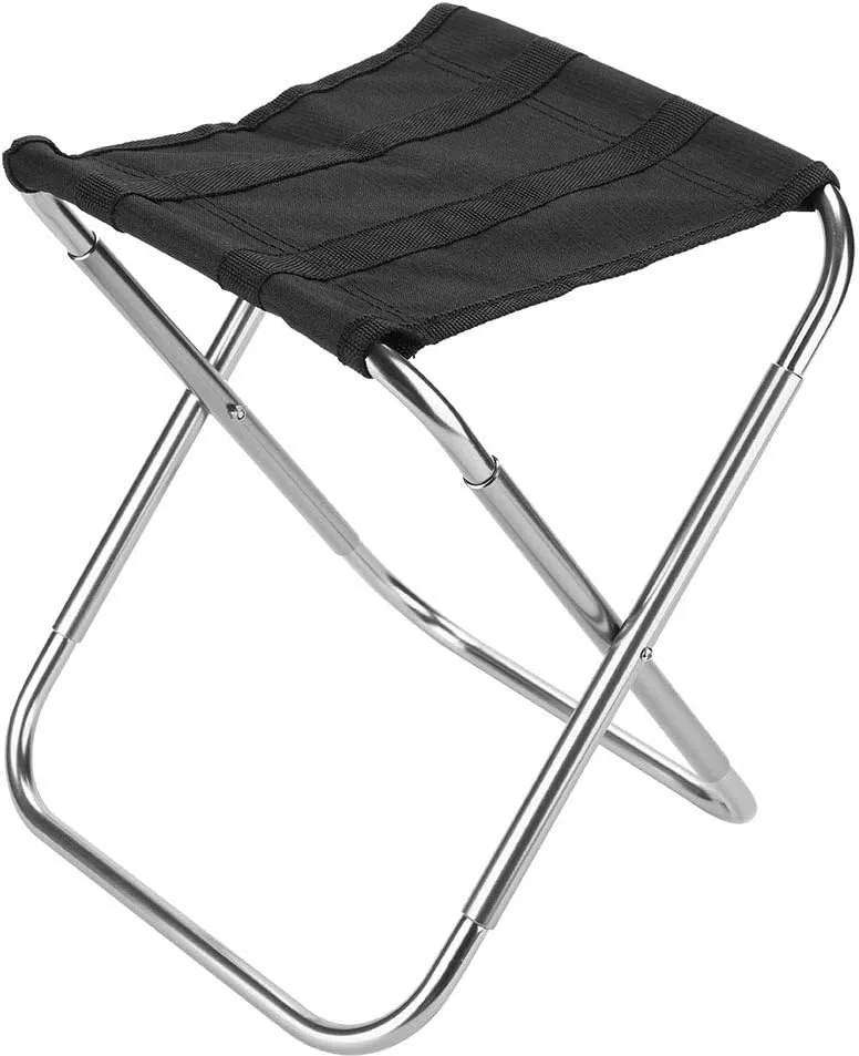 Portable Folding Chair, Lightweight Aluminum Alloy Stool for Outdoor Cam, Picnic, and Fishing, Robust Oxford Cloth Material