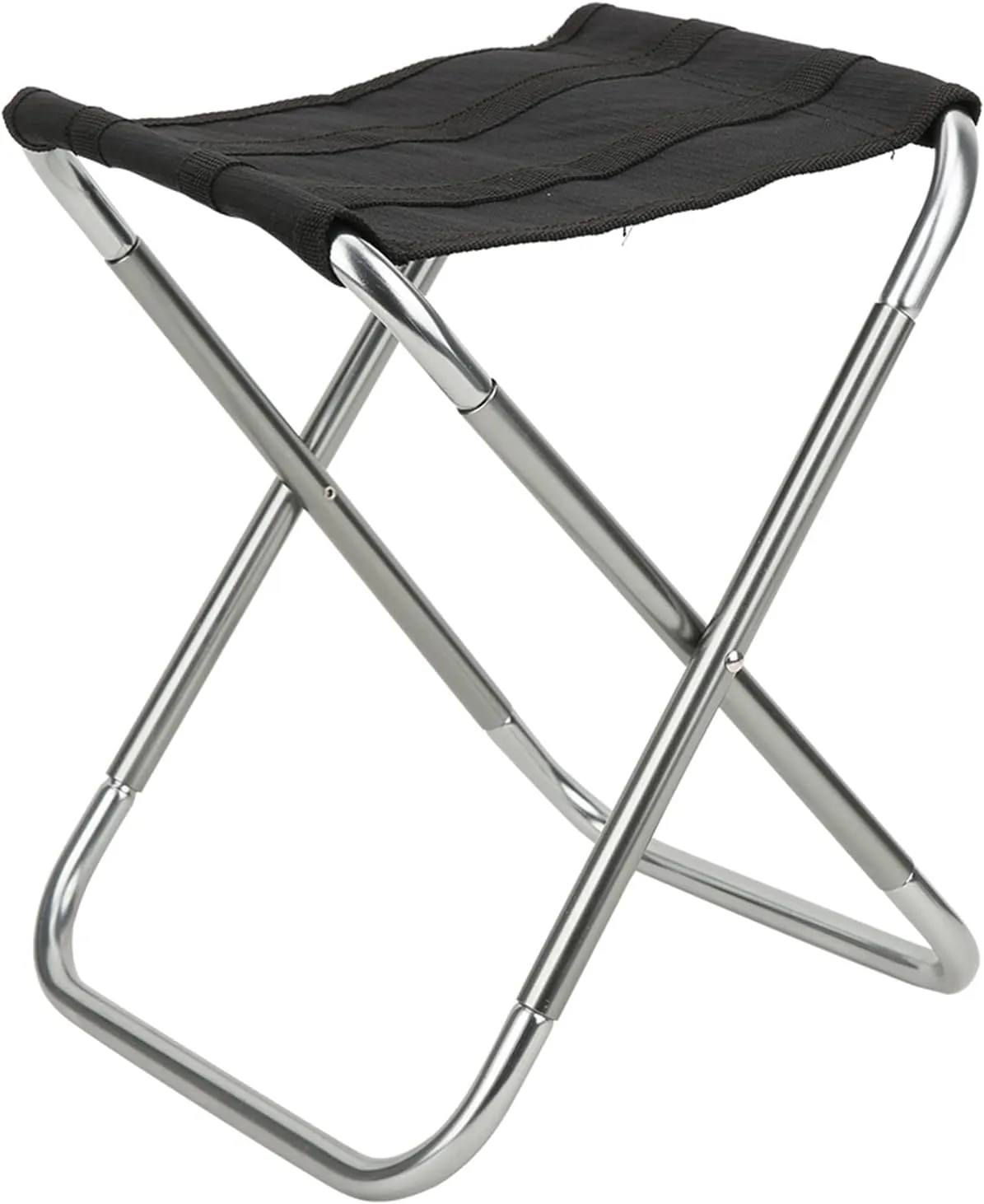Portable Folding Stool, Aluminum Alloy 600D Oxford Polyester Outdoor Foldable Chair Fishing Stool for Adults Fishing Hiking