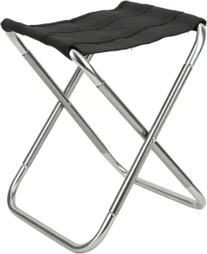 Portable Folding Stool, Aluminum Alloy 600D Oxford Polyester Outdoor Foldable Chair Fishing Stool for Adults Fishing Hiking