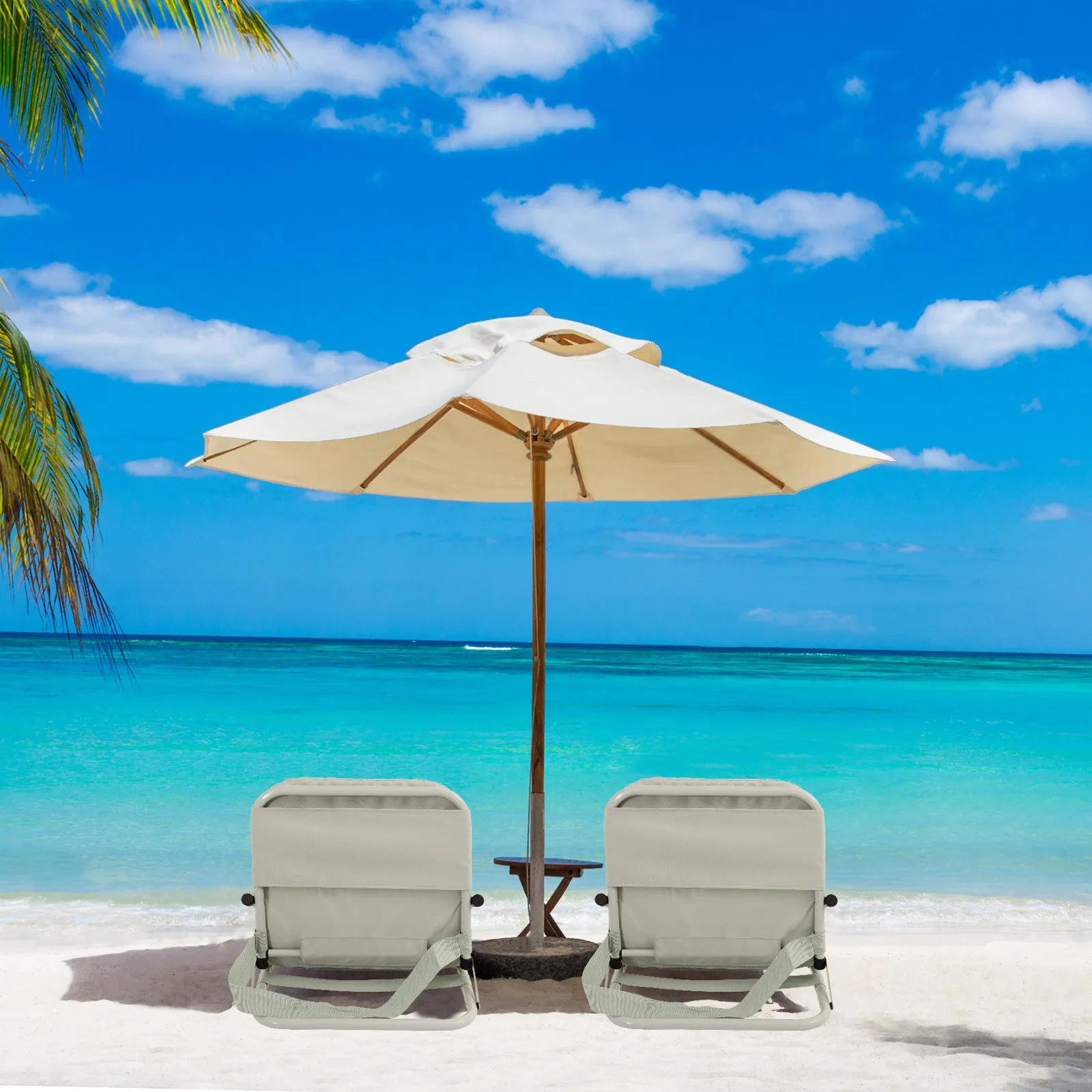 Portable Green Havana Outdoors Beach Chairs - 2 Pack