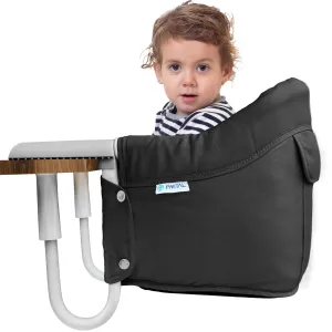 Portable Hook on High Chair for Baby & Toddler from 6-36 Months – Clip on Baby Seat for Table – Fast Table Chair for Travel & Dining– Including Storage Bag - Black