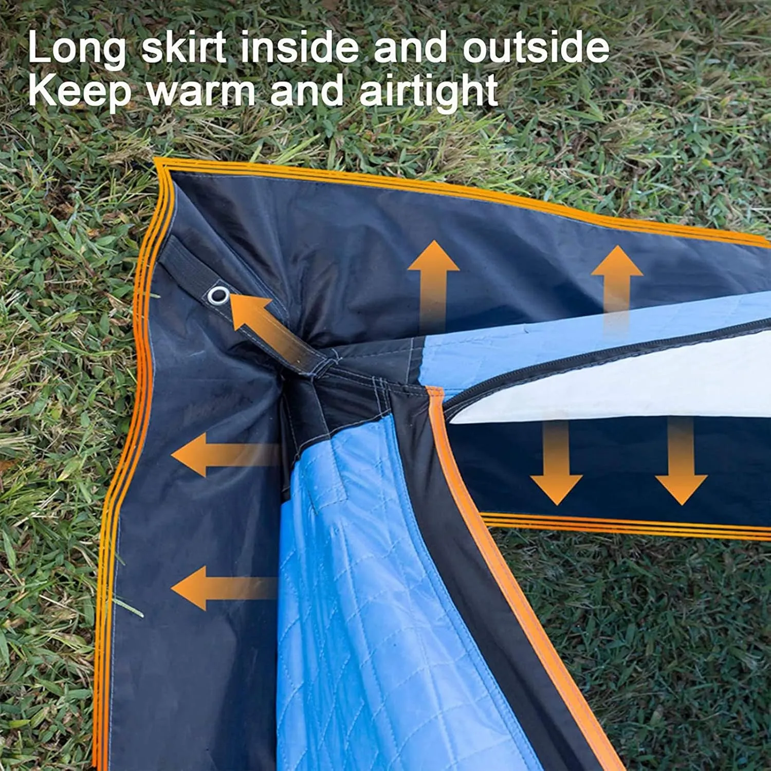 Portable Ice Fishing Shelter with Bag Water-Repellent and Wind-Resistant Quick Fishing Tent for 3-4 Person Portable Ice Fishing Tent