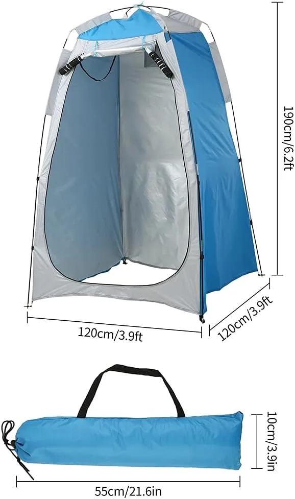 Portable Instant Pop Up Tent Foldable Camping Shower Tent with Carry Bag Dressing Room Privacy Shelter Portable Outdoor Bathroom Tent for Camping Beach Easy Set Up