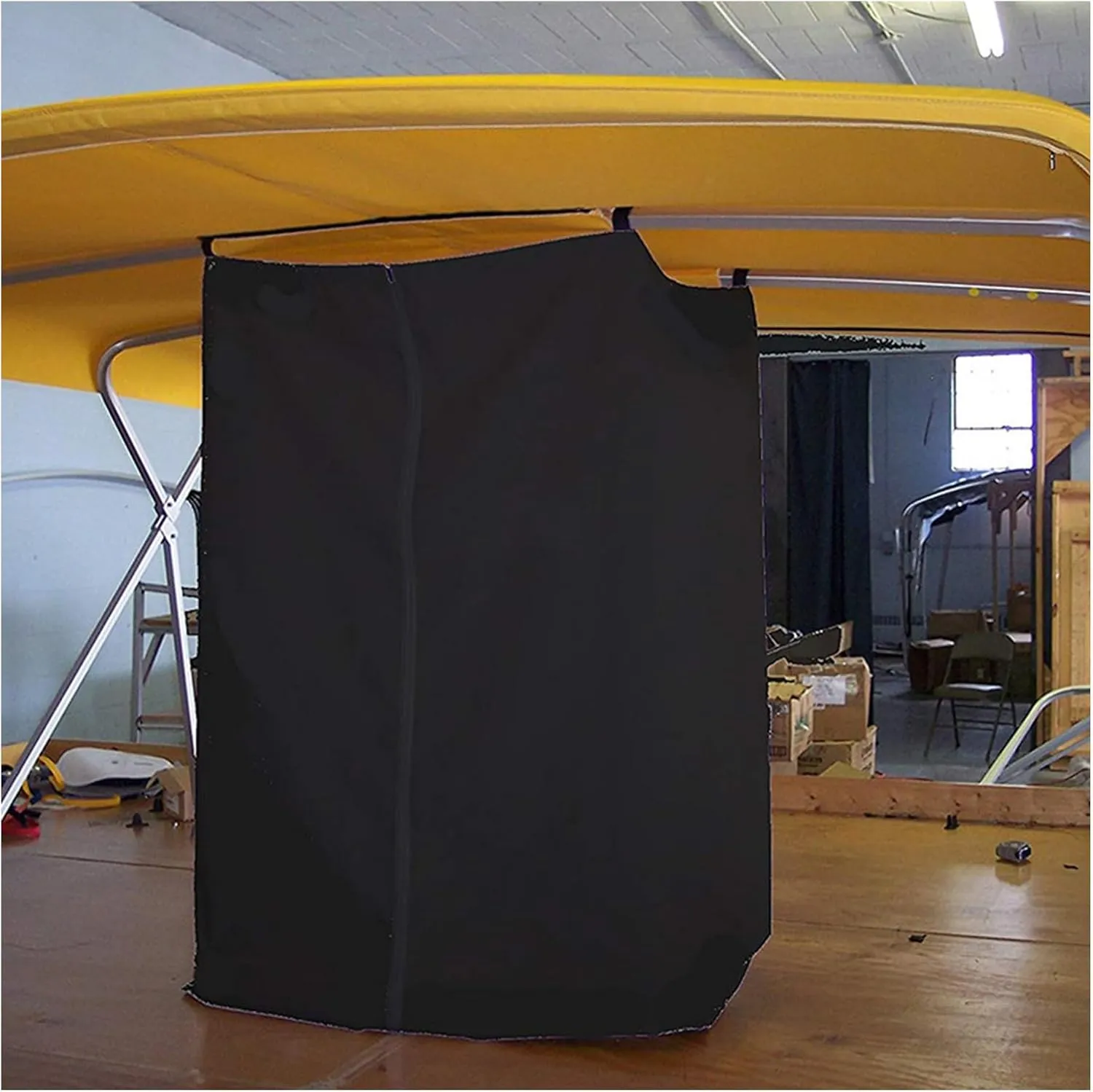 Portable Privacy Tent for Boats Changing Room Hanging Tent Privacy Curtain Pontoon Boat Tent Enclosure Black 72 x 30 x 20 inch