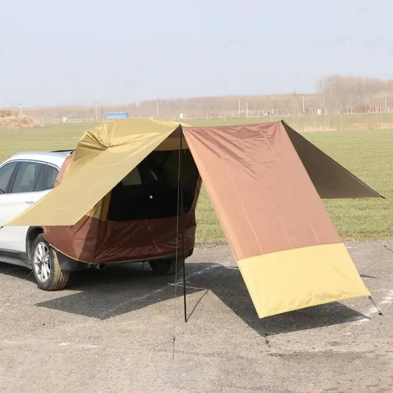 Portable Waterproof Car Awning Sun Shelter - Camping SUV Rear Tent with Quick Automatic Opening