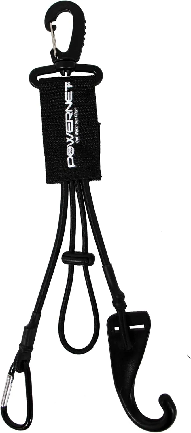 PowerNet Dugout Organizers, Softball & Baseball Bat Fence Rack, Multi-Clip Gear Hanger, Two Fence Hooks or Dugout Bundle, Baseball Coaching Accessories, Baseball Equipment Dugout Organizer with Hooks