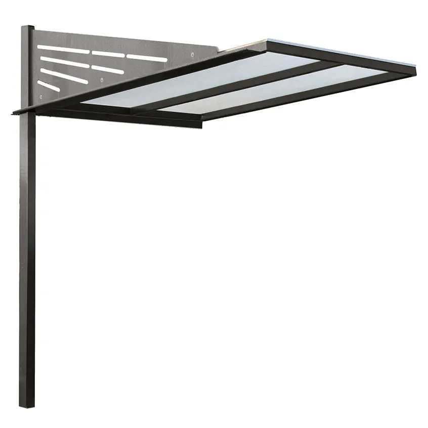 Procity Conviviale Bike Shelter Extension (No Cladding) Galvanised & Painted