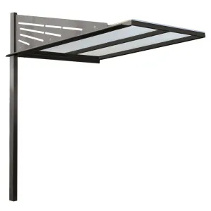 Procity Conviviale Bike Shelter Extension (No Cladding) Galvanised & Painted