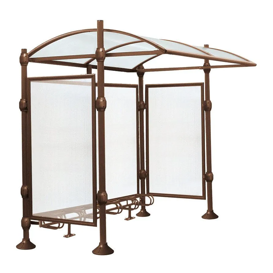Procity Province Bike Shelter with Integrated Bike Rack  & Cladding