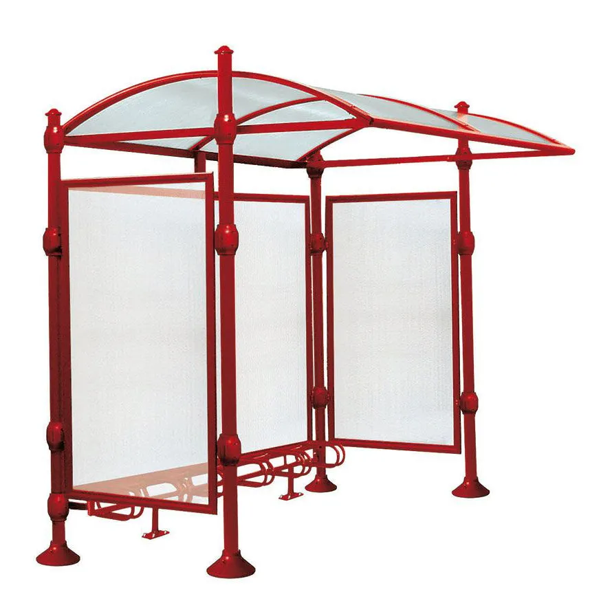Procity Province Bike Shelter with Integrated Bike Rack  & Cladding
