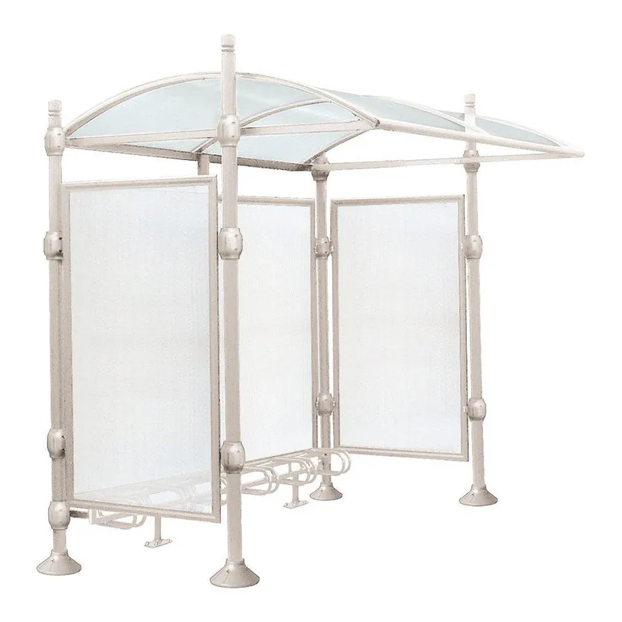 Procity Province Bike Shelter with Integrated Bike Rack  & Cladding
