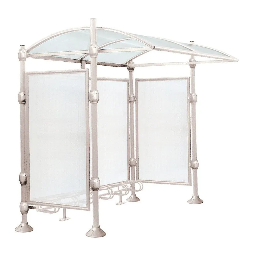 Procity Province Bike Shelter with Integrated Bike Rack  & Cladding