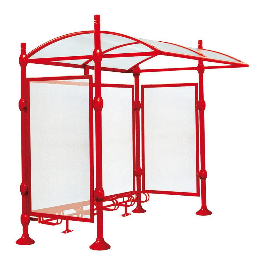 Procity Province Bike Shelter with Integrated Bike Rack  & Cladding