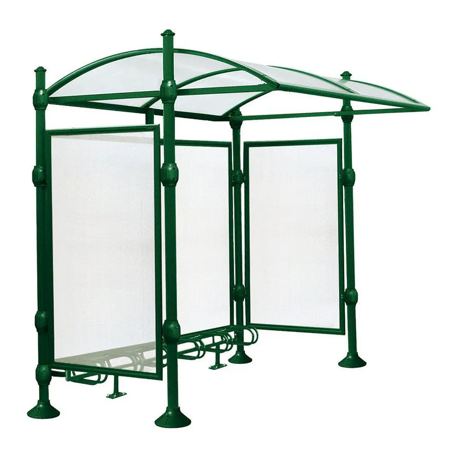 Procity Province Bike Shelter with Integrated Bike Rack  & Cladding