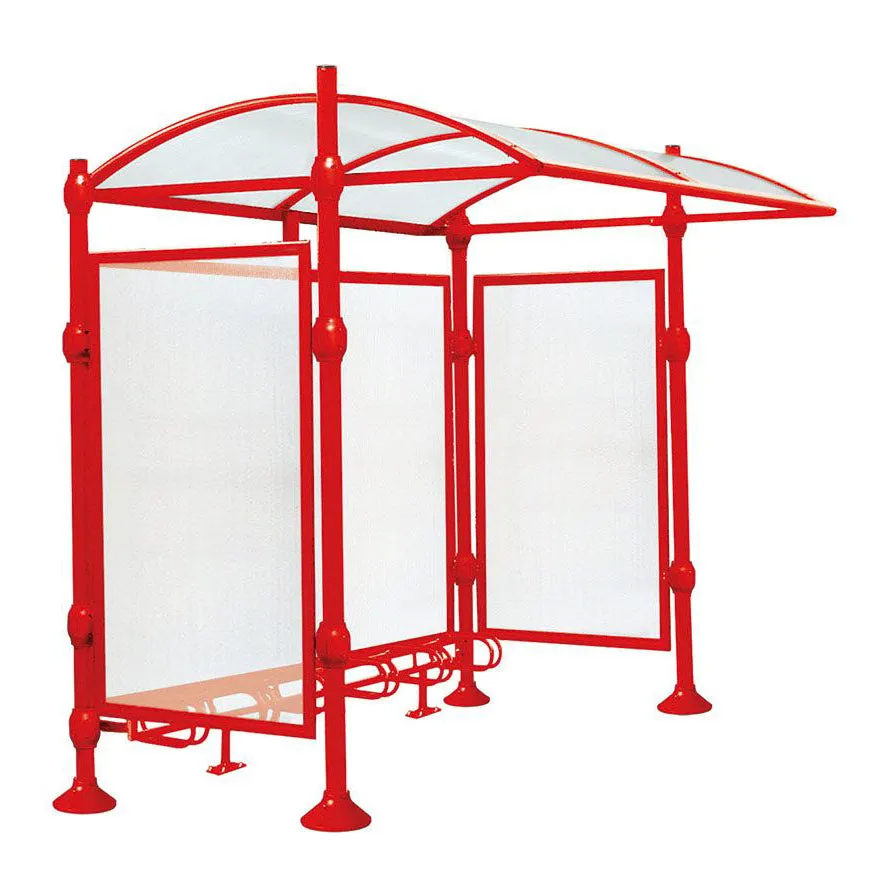 Procity Province Bike Shelter with Integrated Bike Rack  & Cladding