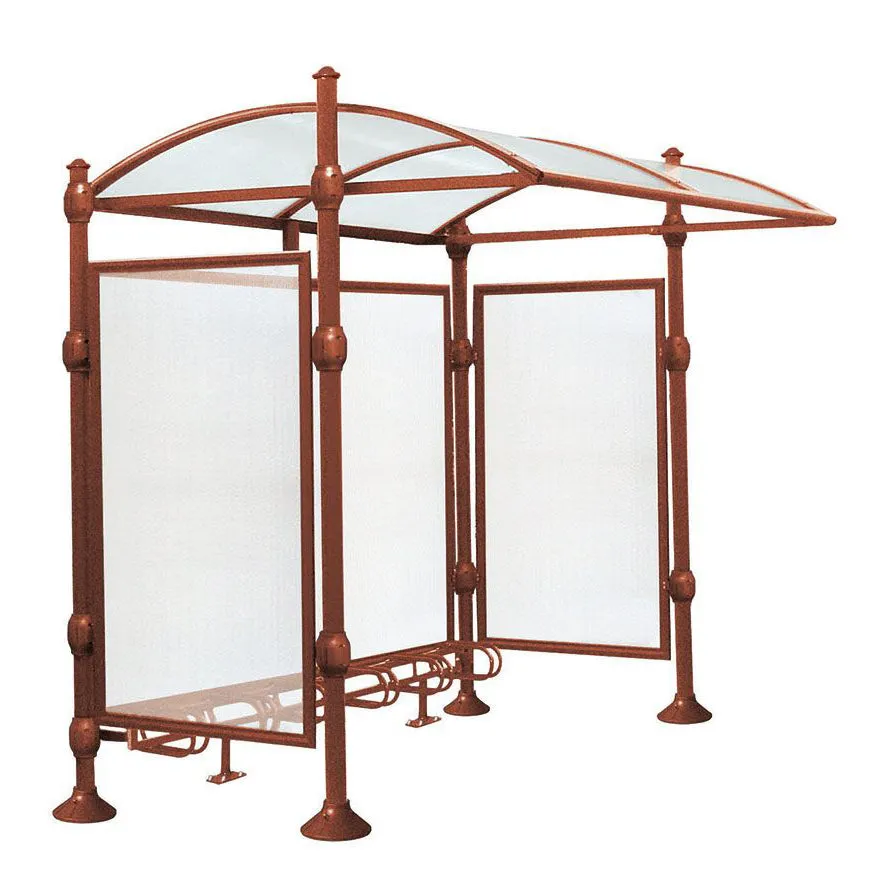 Procity Province Bike Shelter with Integrated Bike Rack  & Cladding