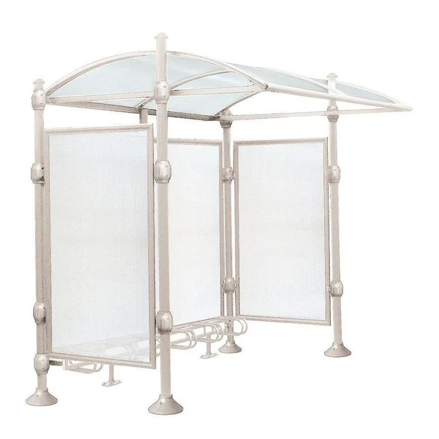 Procity Province Bike Shelter with Integrated Bike Rack  & Cladding
