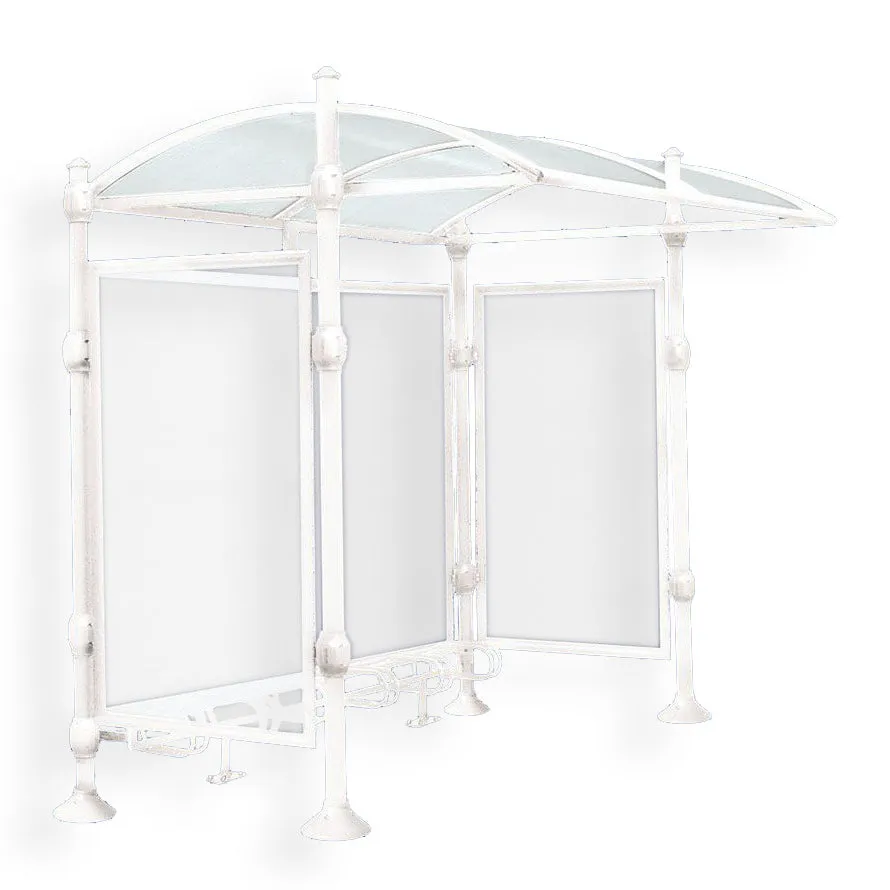 Procity Province Bike Shelter with Integrated Bike Rack  & Cladding