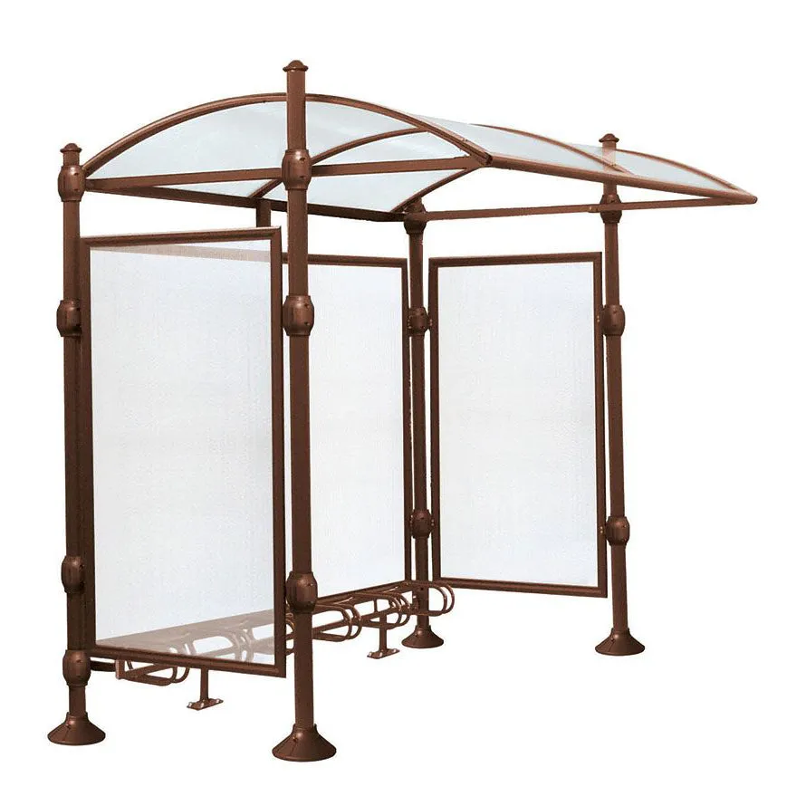 Procity Province Bike Shelter with Integrated Bike Rack  & Cladding