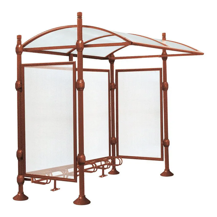 Procity Province Bike Shelter with Integrated Bike Rack  & Cladding