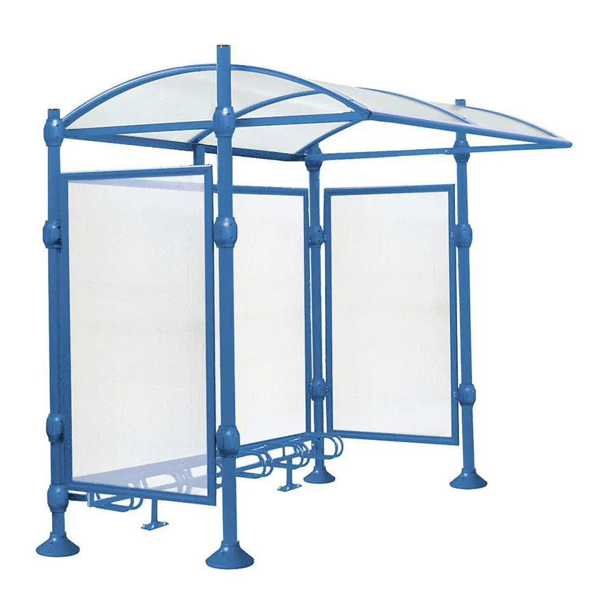 Procity Province Bike Shelter with Integrated Bike Rack  & Cladding