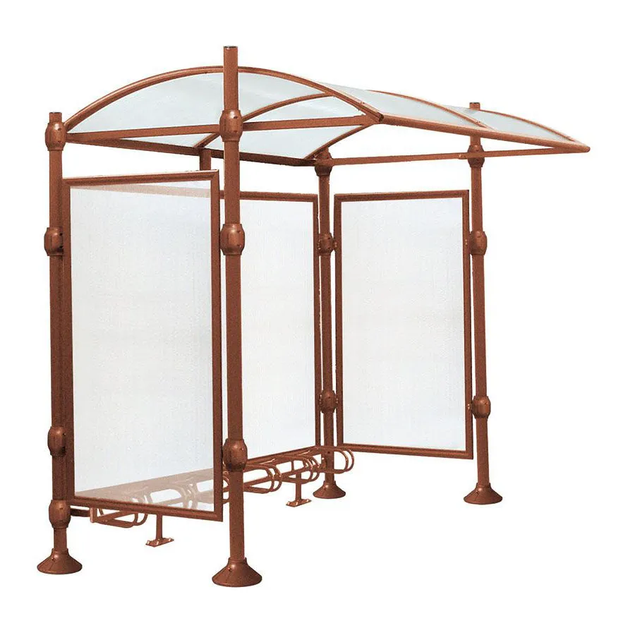 Procity Province Bike Shelter with Integrated Bike Rack  & Cladding