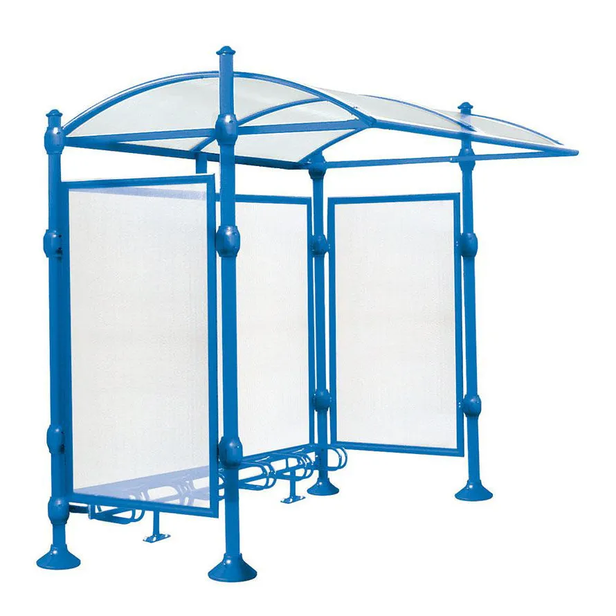 Procity Province Bike Shelter with Integrated Bike Rack  & Cladding