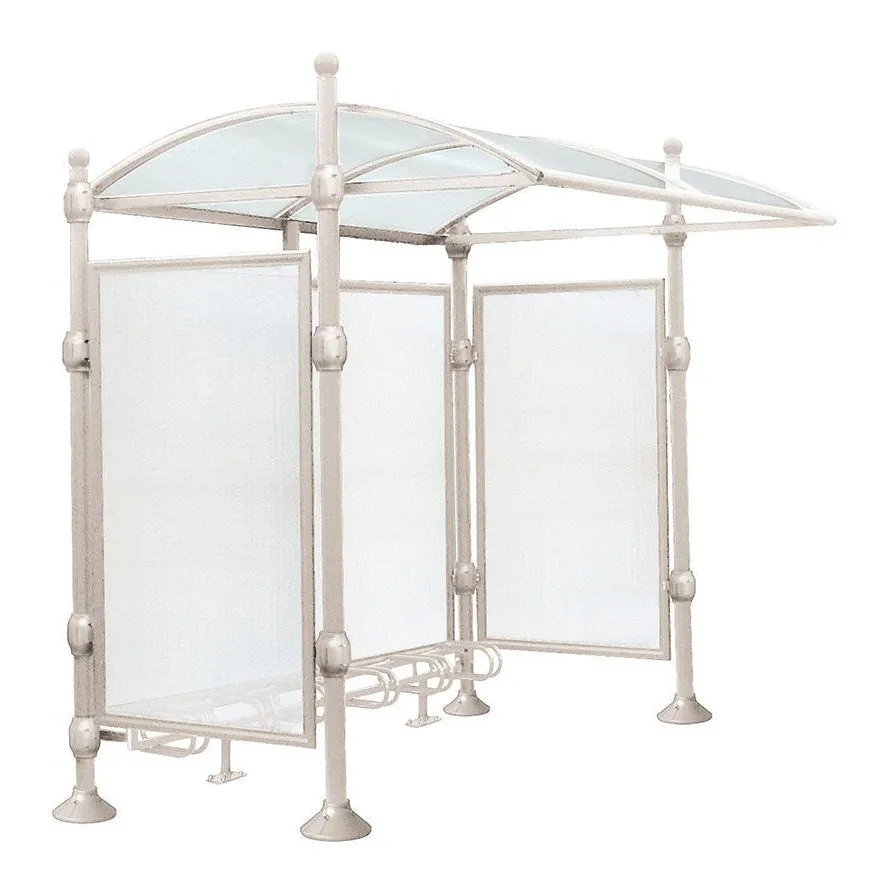 Procity Province Bike Shelter with Integrated Bike Rack  & Cladding