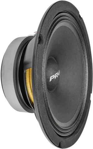 PRV AUDIO 8MR450A 8 Inch Midrange Speaker, 8 Ohms, 450 Watts, 96 dB, Mid Range Loudspeaker for High Output Pro Sound System (Single)
