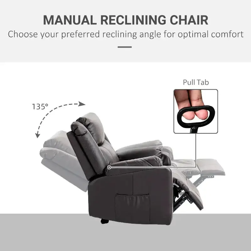 PU Leather Reclining Chair
