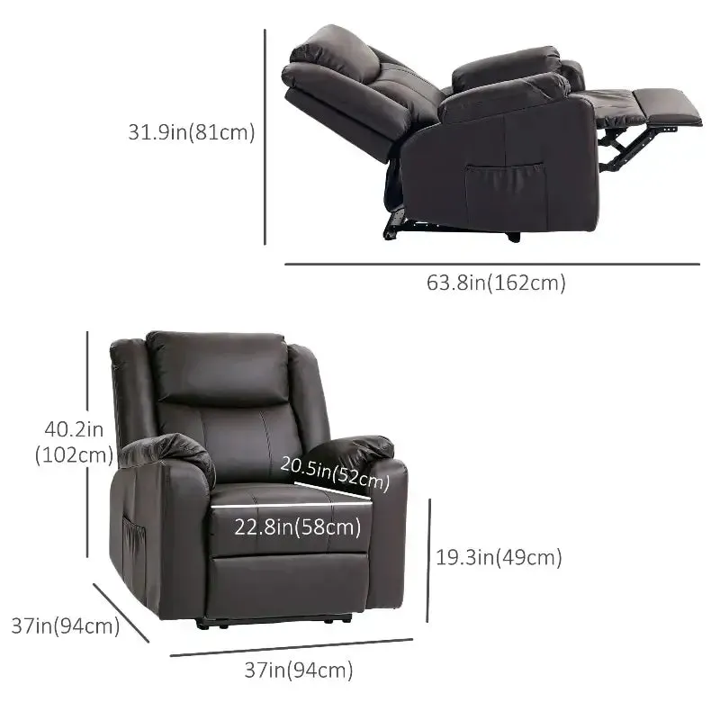 PU Leather Reclining Chair