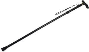 Qtqgoitem Walking Stick, Adjustable Collapsible Extendable, Folding Cane 4 Sections Telescoping, Trekking Pole Black (Model: a71 4b5 7ae 28c b8a)