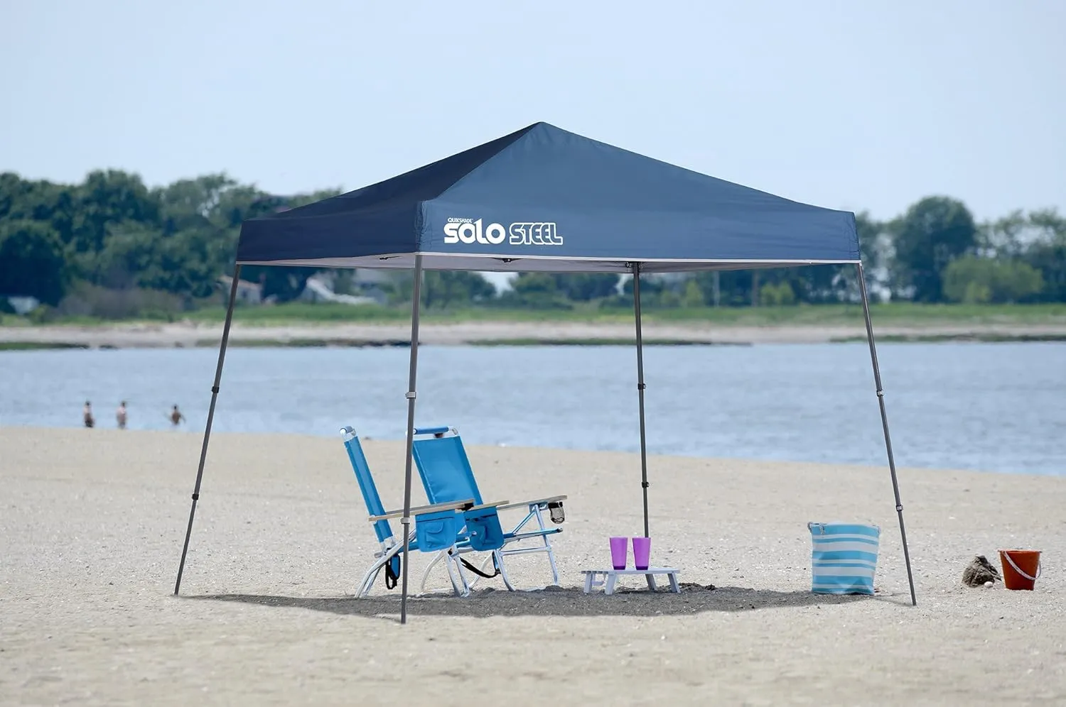 Quik Shade Solo Steel 64 10'x10' Instant Canopy, midnight blue, 164184