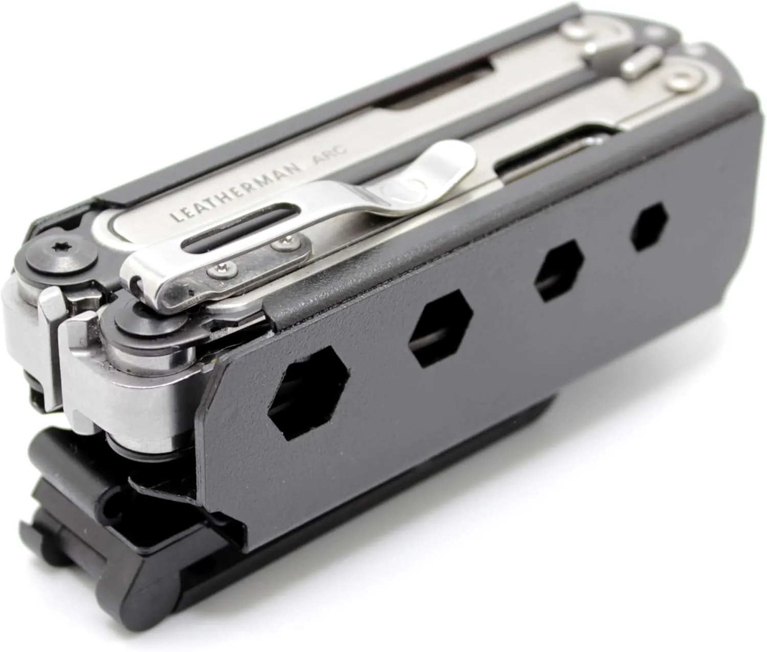 RAE Gear ARC Sheath w/BIT KIT Slot Compatible with Leatherman ARC Multitool & Bit kit Universal Belt Size & ROTATABLE Belt Clip (Tool & bits NOT Included)