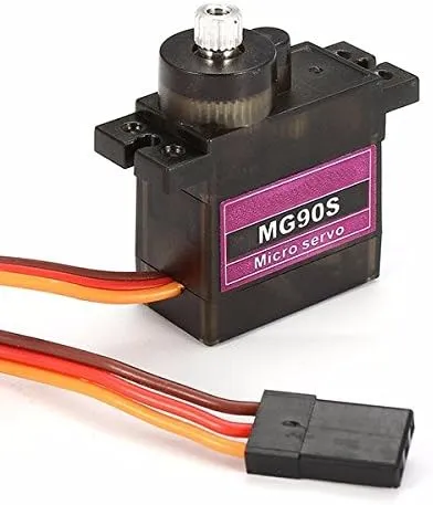 Replacement Part For 5PCS MG90S Metal Gear 9g RC Micro Servo For RC Model Truck Boat Racing Car Helicopter Airplane And Replacement DIY Parts - (Color: 5PCS)