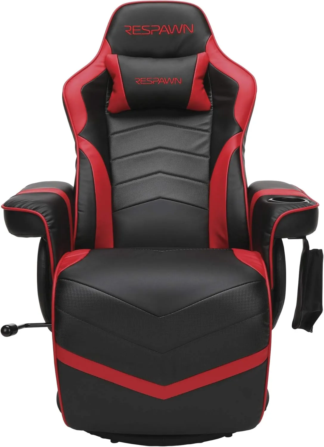 RESPAWN 900 Gaming Recliner - Video Games Console Recliner Chair, Computer Recliner, Adjustable Leg Rest and Recline, Recliner with Cupholder, Reclining Gaming Chair with Footrest - Red