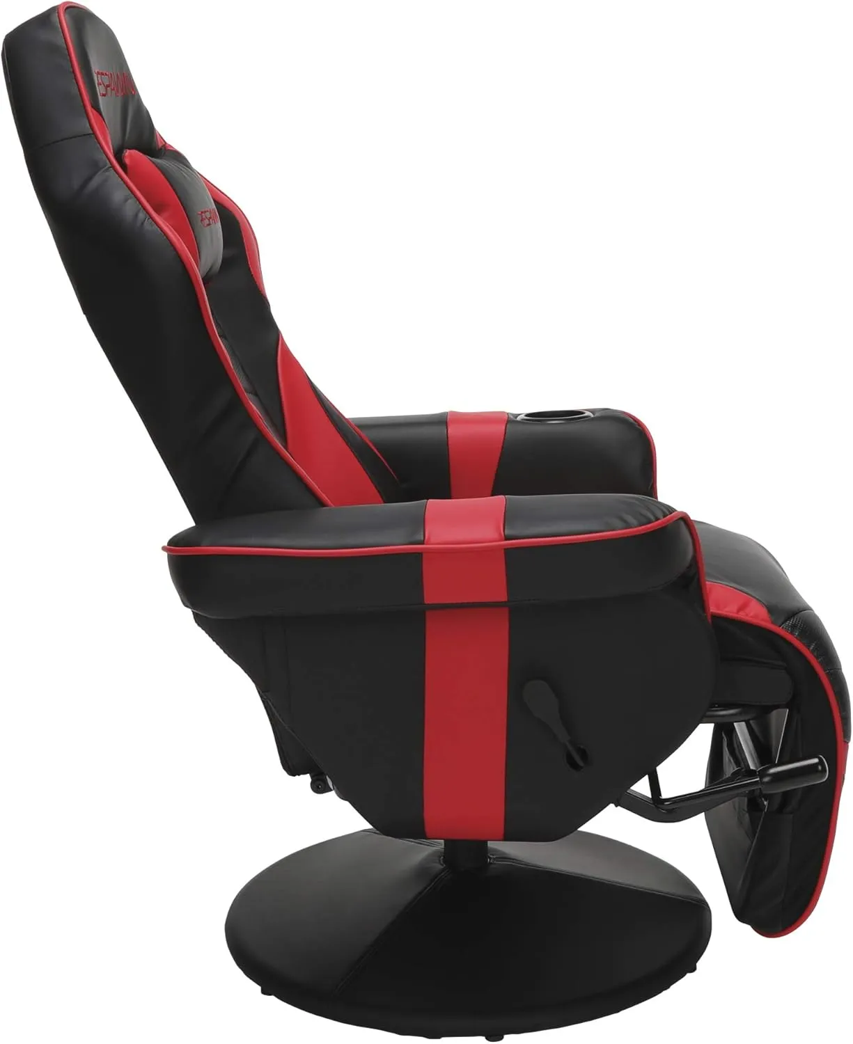 RESPAWN 900 Gaming Recliner - Video Games Console Recliner Chair, Computer Recliner, Adjustable Leg Rest and Recline, Recliner with Cupholder, Reclining Gaming Chair with Footrest - Red