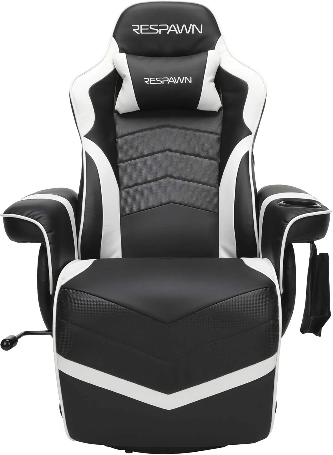 RESPAWN 900 Racing Style Gaming Recliner, Reclining Gaming Chair, in White RSP 900 WHT